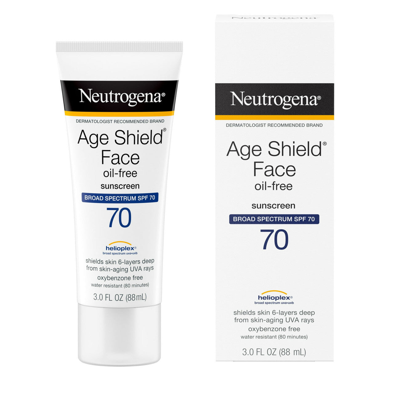 Neutrogena Age Shield Sunscreen Face Lotion With Spf 70 - 3 Oz